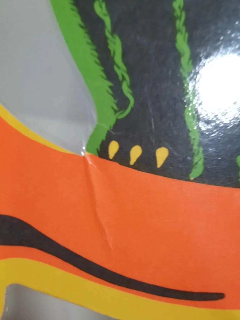 Vintage Beistle Halloween Black Cat Crescent Moon Die Cut Laminated USA